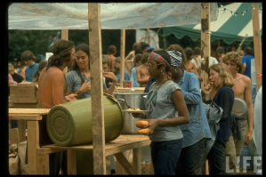 Рок-фестиваль Woodstock 1969 хиппи
