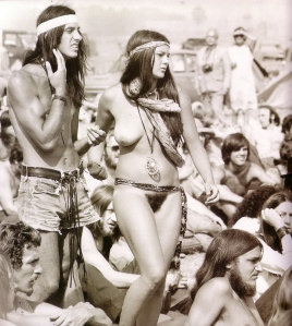 Рок-фестиваль Woodstock 1969 хиппи