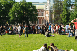 На поляне у дерева 