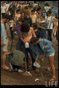 Рок-фестиваль Woodstock 1969 хиппи