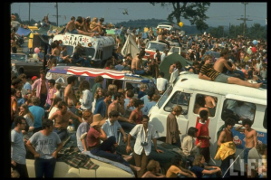 Рок-фестиваль Woodstock 1969 хиппи