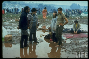 Рок-фестиваль Woodstock 1969 хиппи