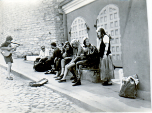 Тусовка в Таллинне, 1990. Леди Джесси, Московский Кирюша, другие
